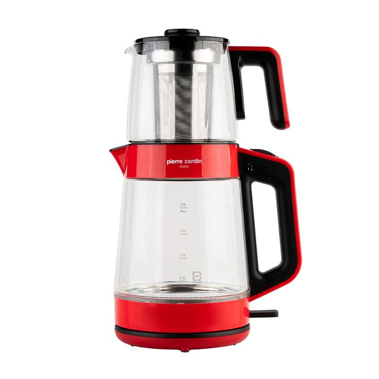 Pierre Cardin Glass Tea Maker Red