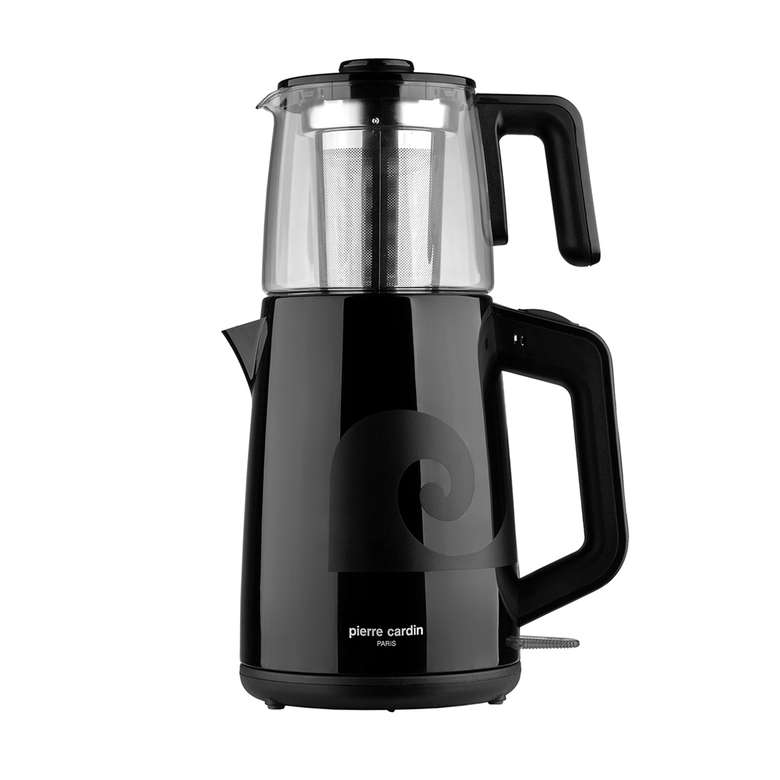 Pierre Cardin P Logo Tea Maker Black