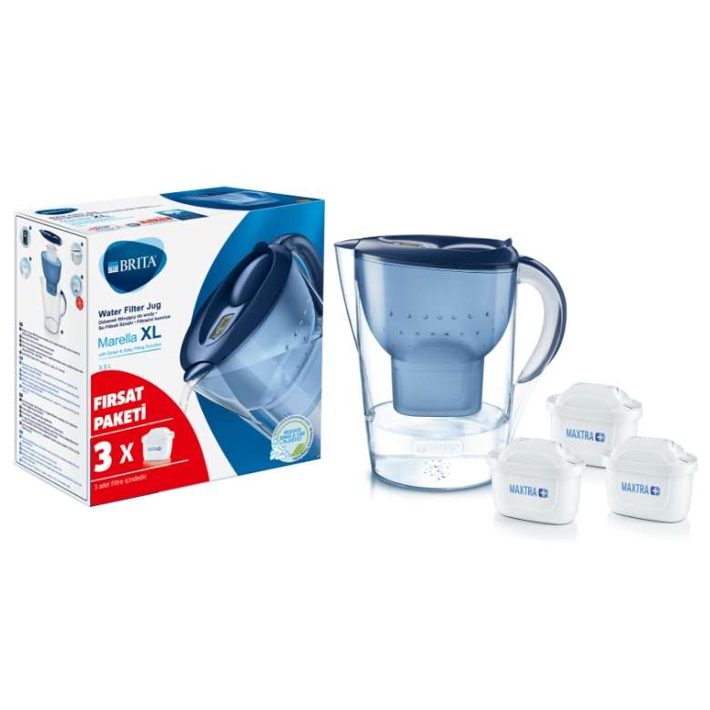 Brita Marella XL 3 Filtered Water Purifier Jug 3,5 L Blue