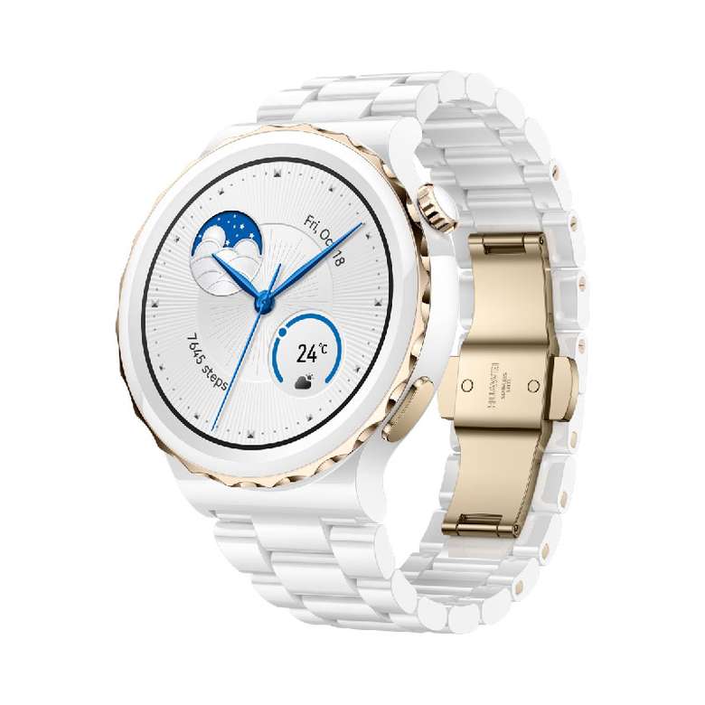 Huawei Watch GT3 Pro 43 mm Ceramic Case Smart Watch White