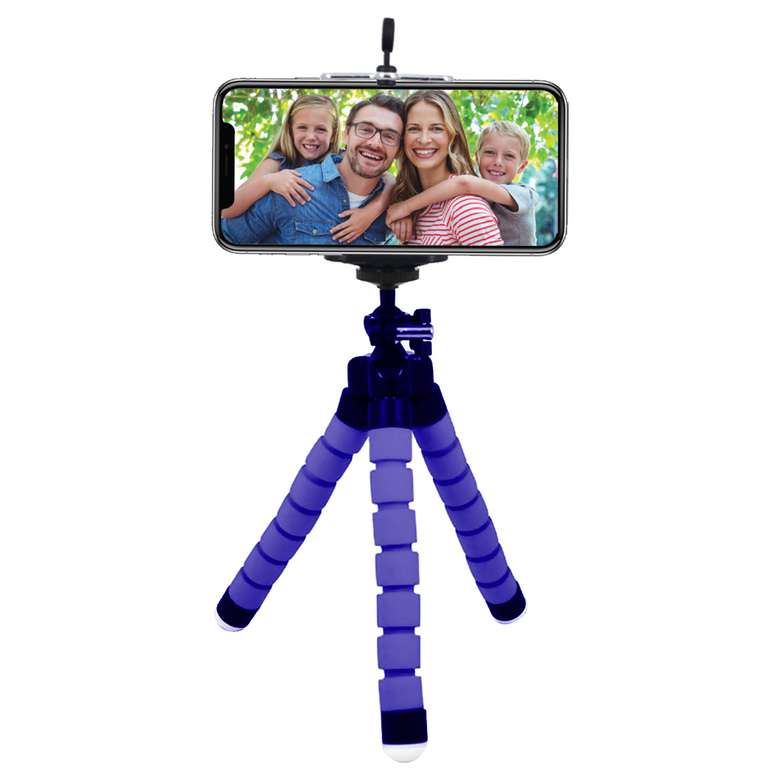 Piranha Tripod Phone Holder Blue