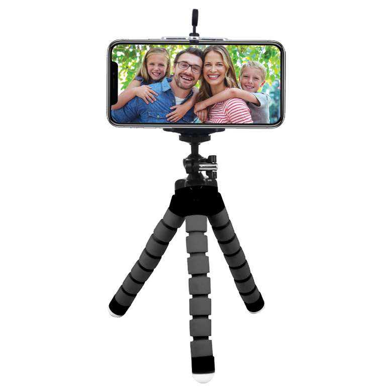 Piranha Tripod Phone Holder Black