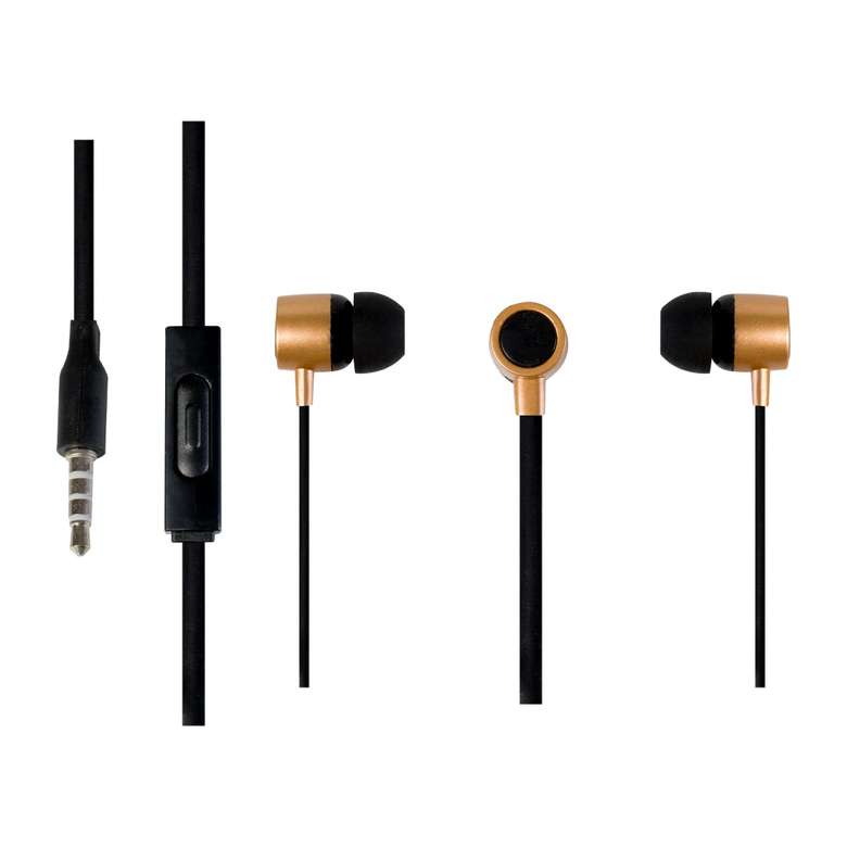 Go Mobile In-Ear Headphones Gold