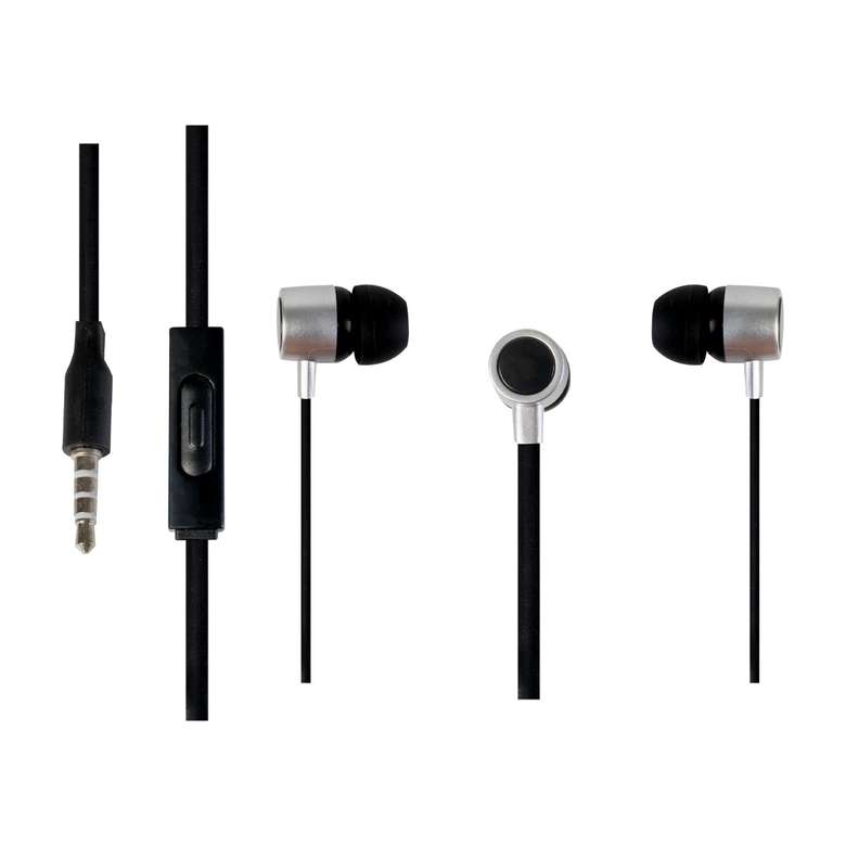 Go Mobile In-Ear Headphones - Silver