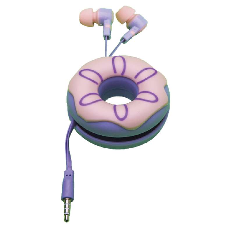 Go Smart Macarons/Shaped Headphones Pink Purple