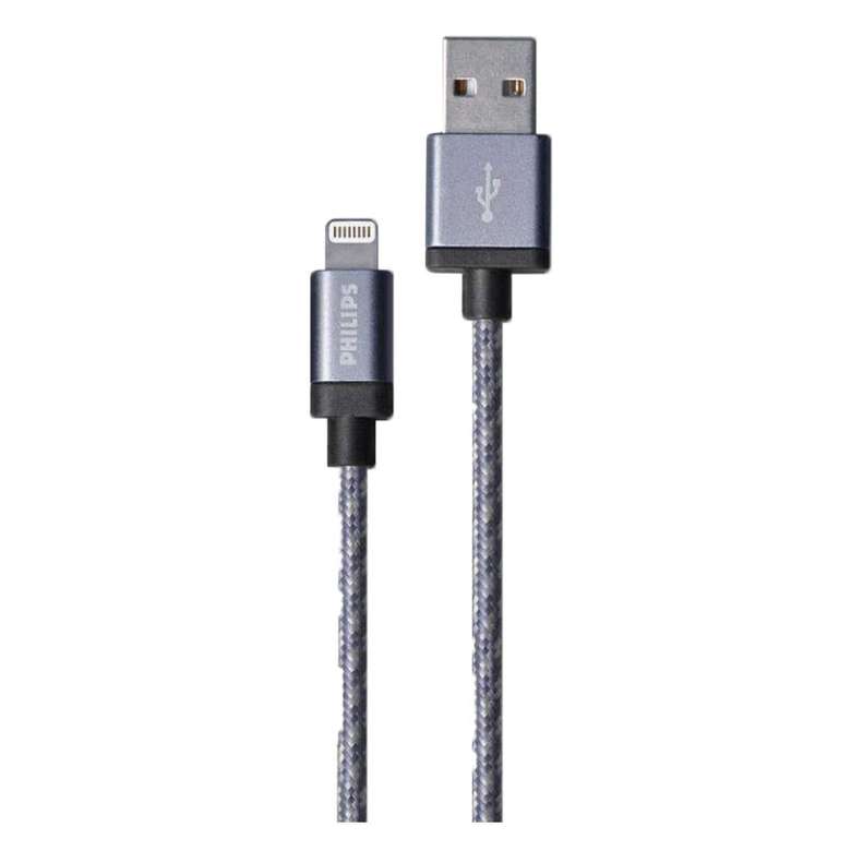 Philips MFI Licensed iOS Charging Cable Silver