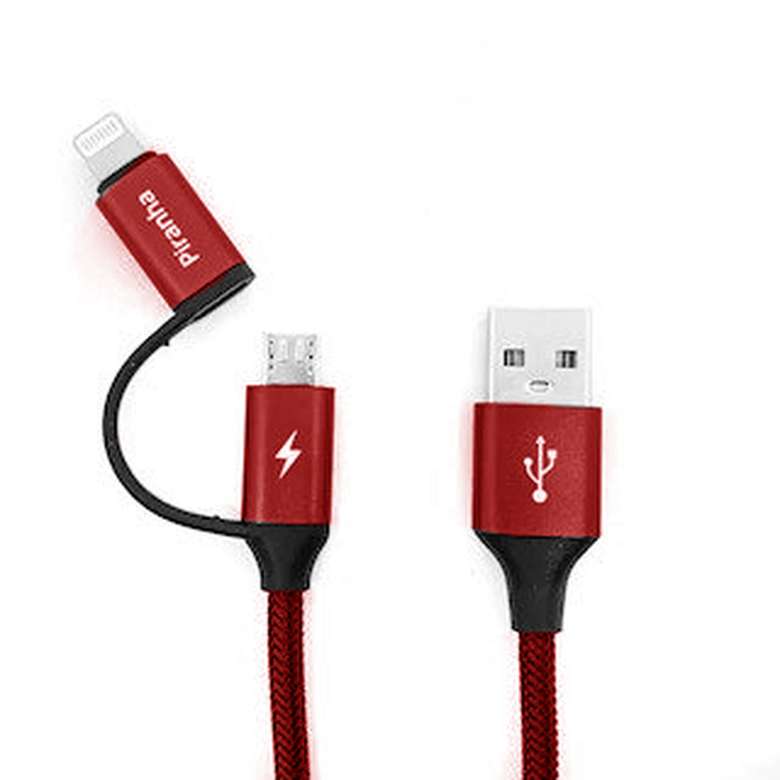 Piranha 3352 Dual USB Cable Red