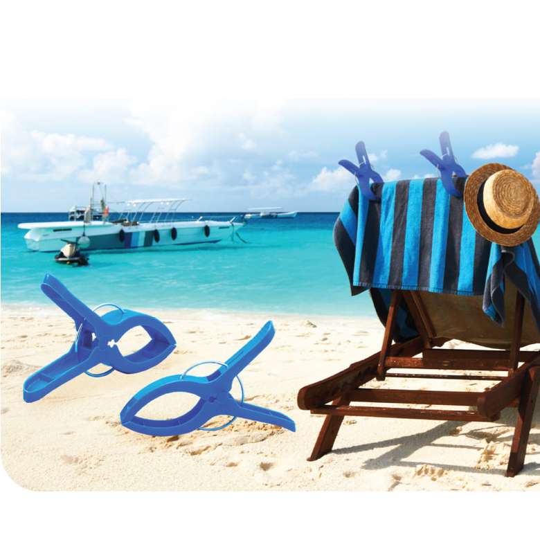 Odipa Beach Towel Latch Set of 2 Blue