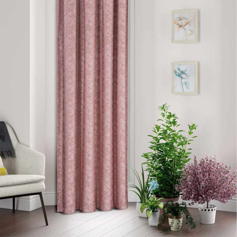 Geometric Backdrop Curtain 1/2,5 Pile L0002 Powder