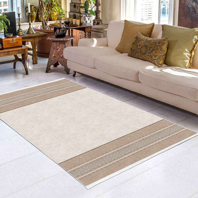 Digital Printed Carpet 4M2 Brown Beige