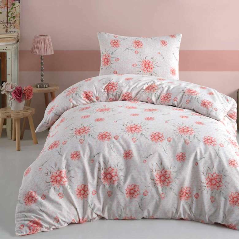 Polycotton Single Duvet Cover Set Lilac