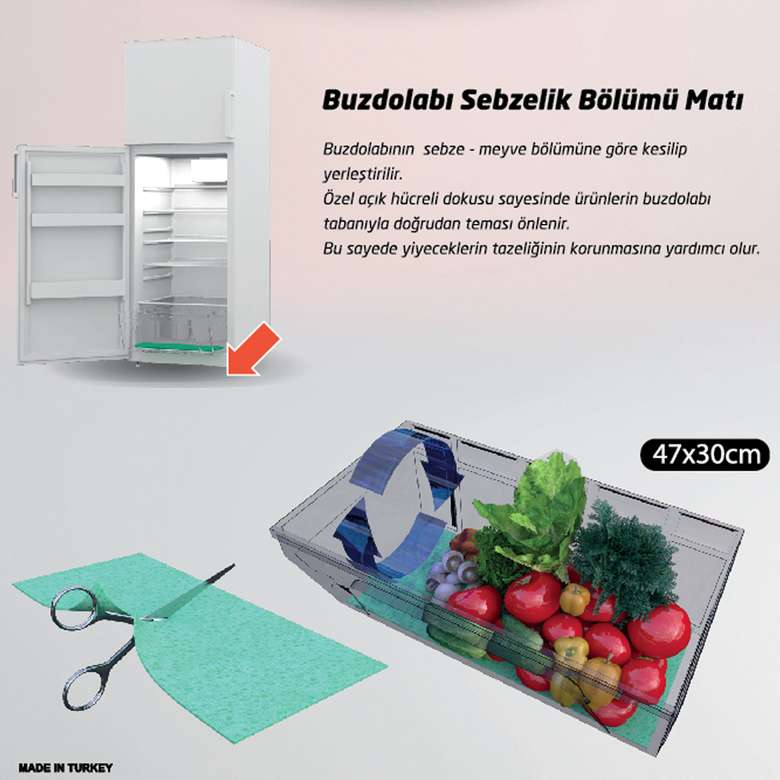 Metaltex Refrigerator Crisper Mat