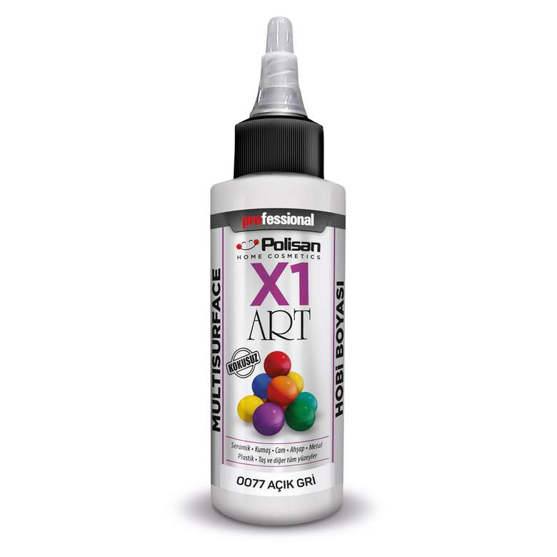 Polisan X1 Art Multisurface Paint Light Gray 120 ml