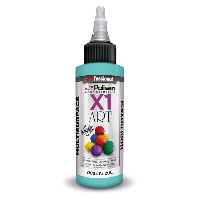 Polisan X1 Art Multisurface Paint Glacier 120 ml