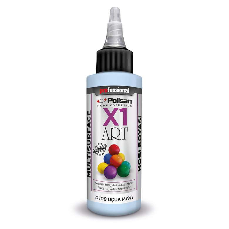 Polisan X1 Art Multisurface Paint Pale Blue 120 ml