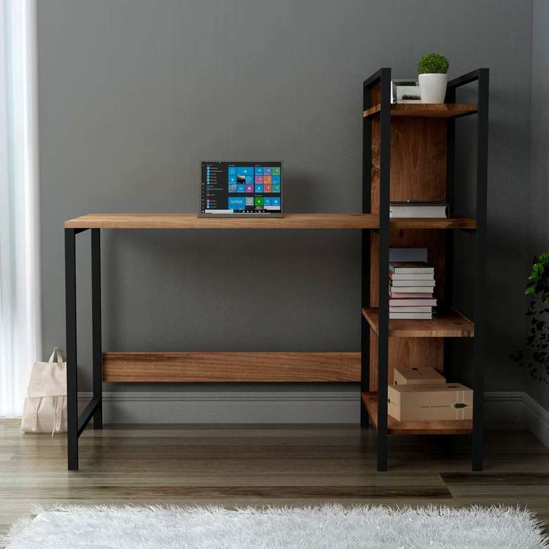 Tiamob Ekin Metal Shelf Desk