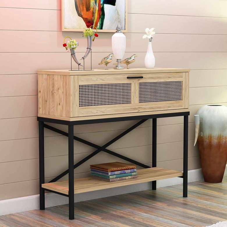 Tiamob Rhodes Metal Covered Dresser