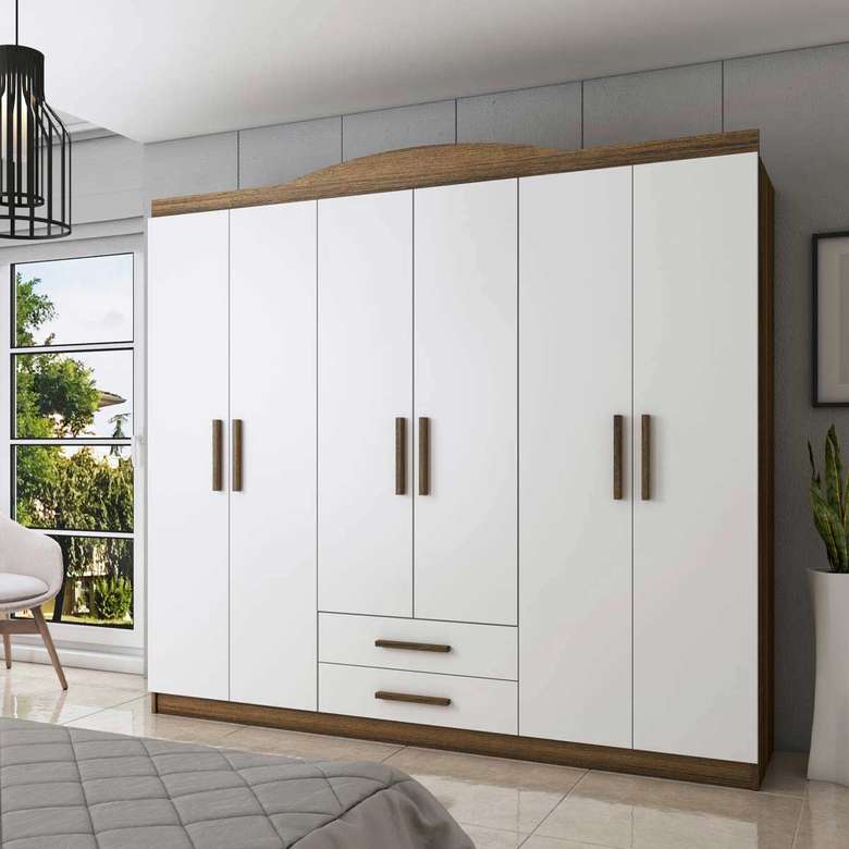 Tiamob 6 Door 2 Drawer Wardrobe