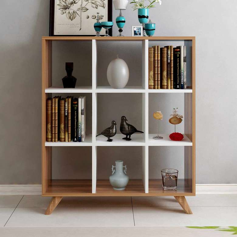 Tiamob Sude Bookcase - Walnut