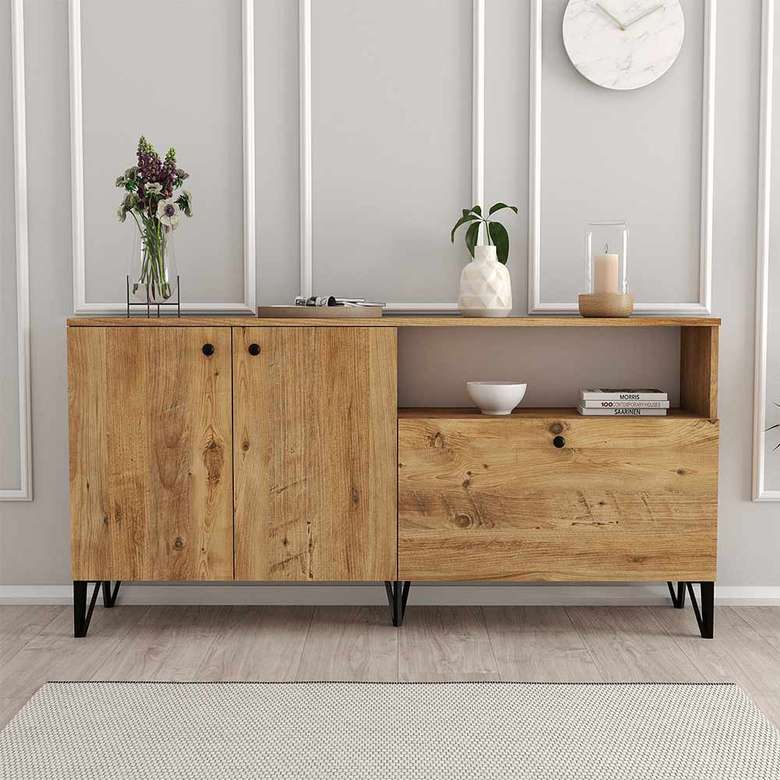 Tiamob Meltem Console with 3 Doors and Shelves