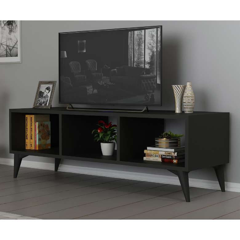 Tiamob Irmak Black Tv Unit