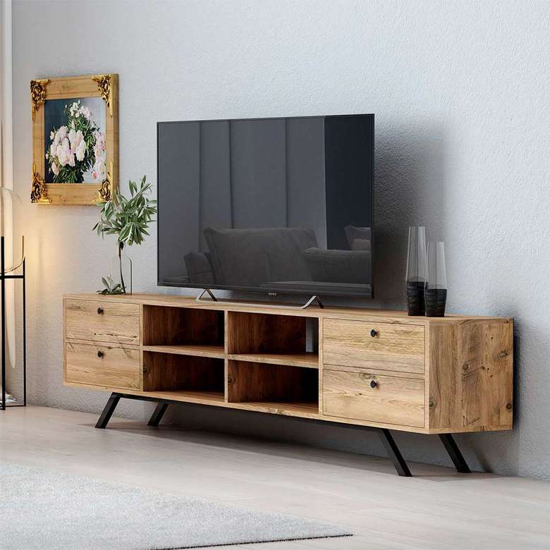 Tiamob Cuba 4 Cover 4 Section Tv Stand