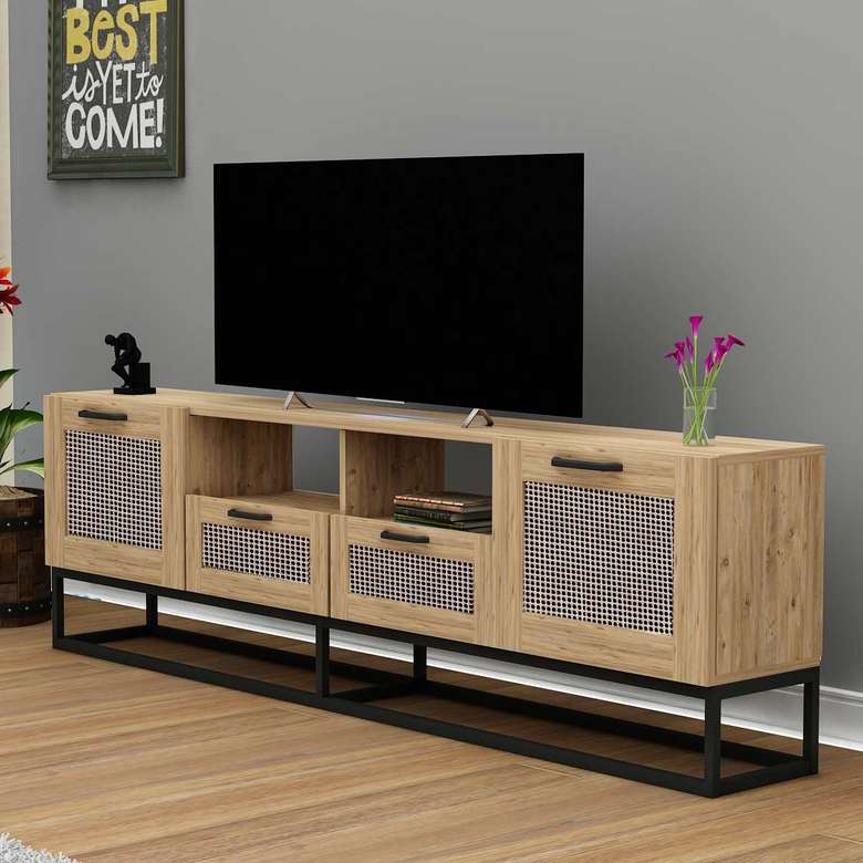 Tiamob Rhodes 2 Doors 2 Drawers Tv Stand