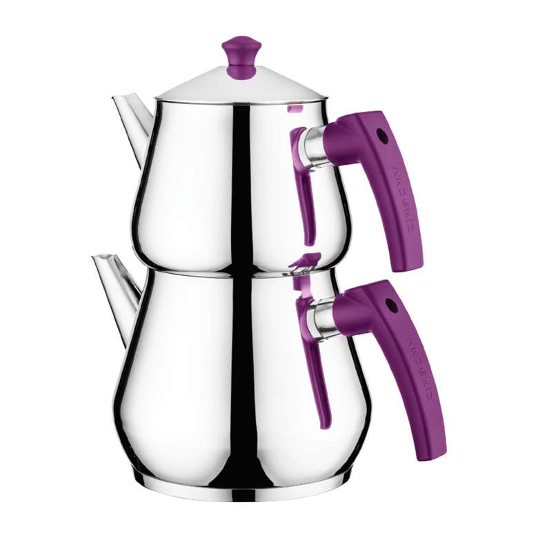 Dolphin Medium Metal Teapot Purple