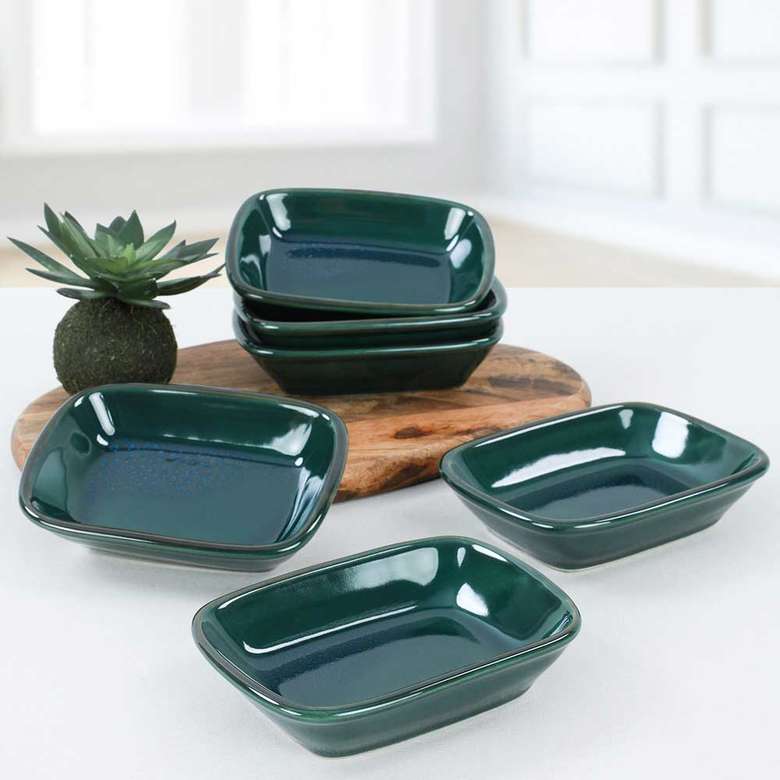 Keramika Emerald Cookie / Sauce Holder 13 Cm 6 Pieces