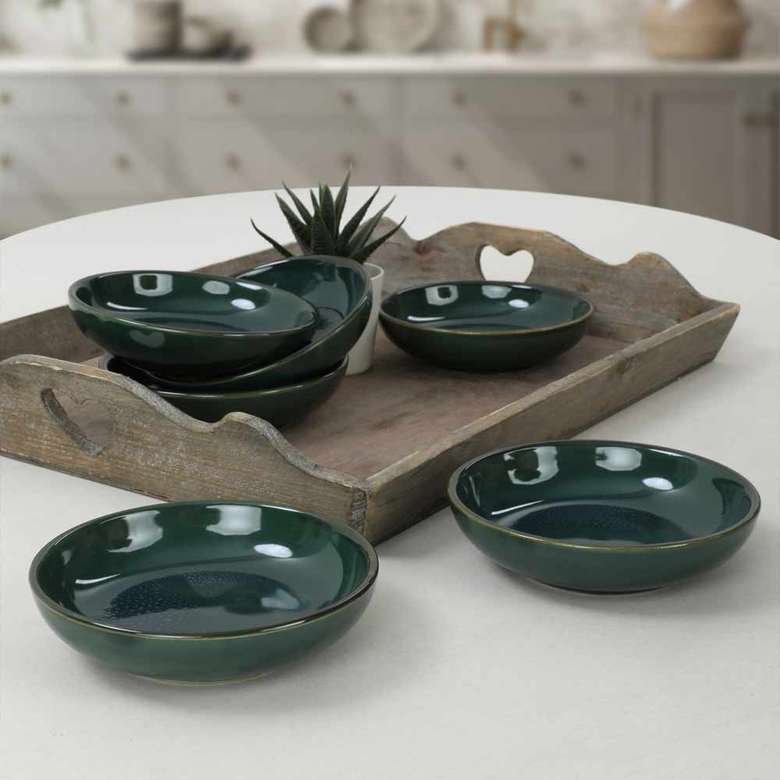 Keramika Emerald Ring Snack/Sauce Bowl 13 cm 6 pcs