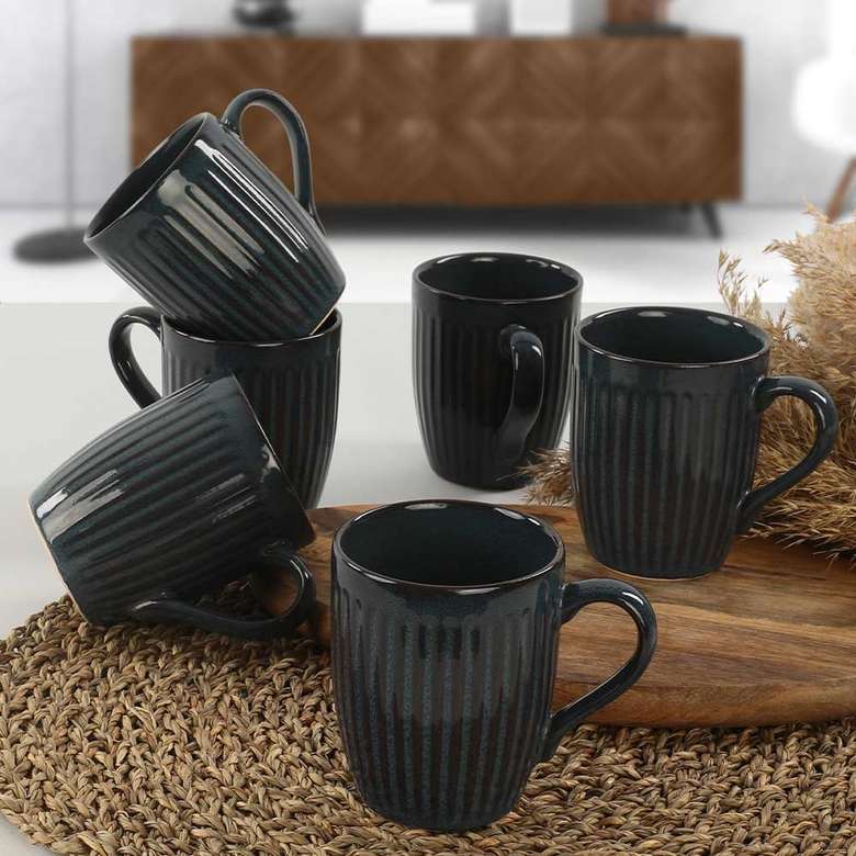 Keramika Lapis Line Cloud Mug 9 cm 6 pcs