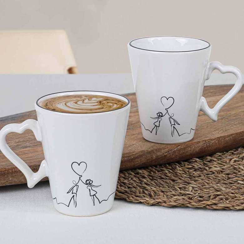 Keramika Lovely Mug 9 Cm 2 Pieces