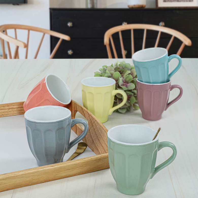 Keramika Soft Mix Cagla Mug 10 cm 6 pcs