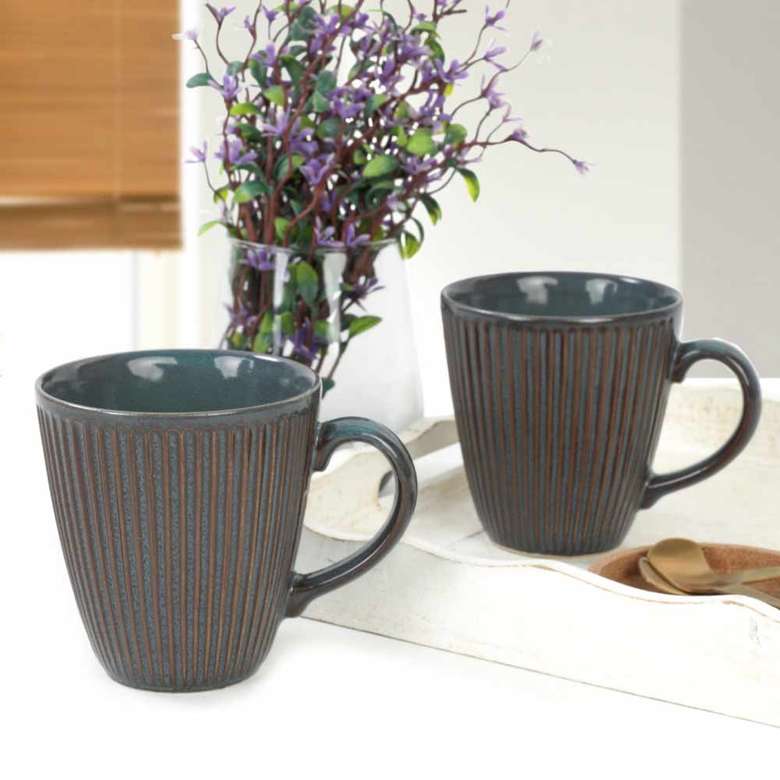 Keramika Turquoise Myra Mug 10 Cm 2 Pieces