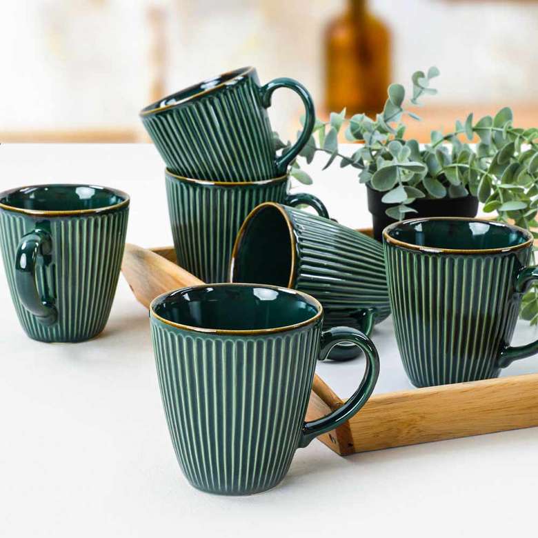 Keramika Emerald Myra Mug 10 cm 6 pcs