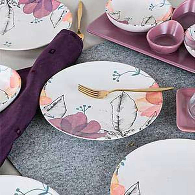 Keramika Lilia Breakfast Set 21 Pieces for 4 Persons