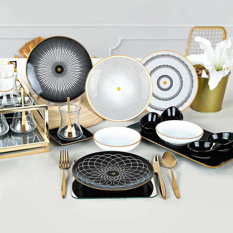 Keramika Nova Breakfast Set 21 pieces for 4 people