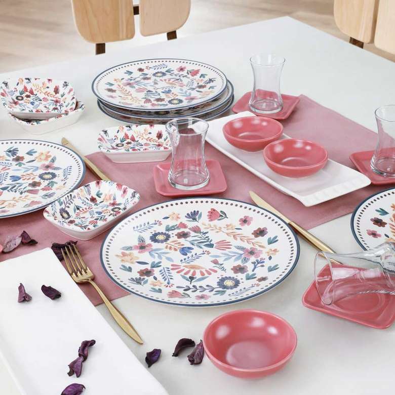 Keramika Springtime Breakfast Set 30 Pieces for 6 Persons