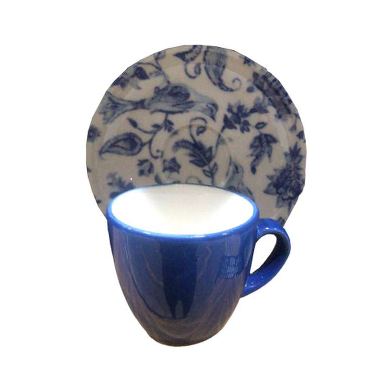 Coffee Cup Set of 6 Blue