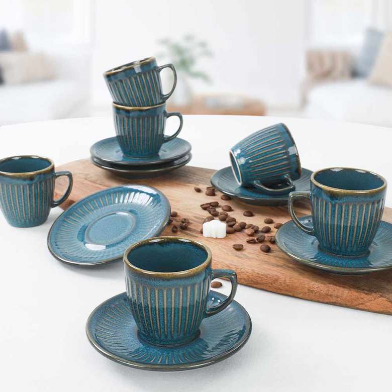 Keramika Azure Line Coffee Cup Set