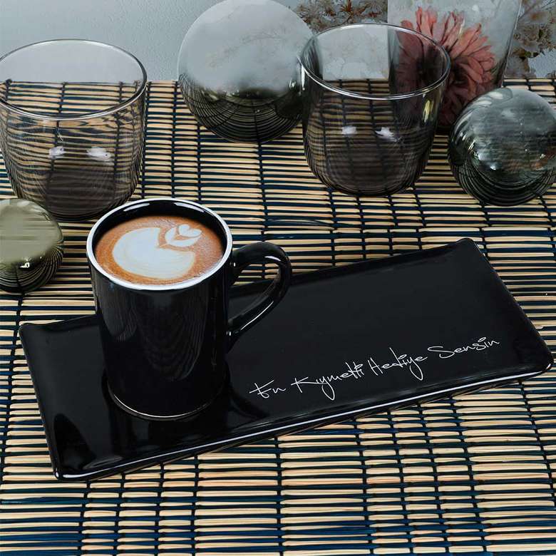 Keramika You Are The Most Precious Gift Black Coffee Presentation Set