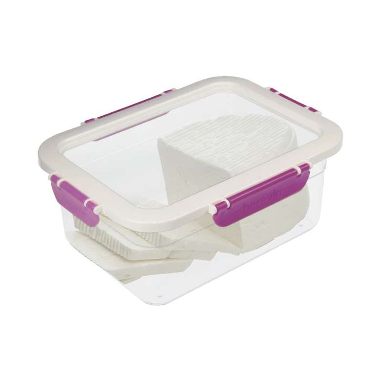 Plastic Lockable Storage Container 2.2 L - Purple