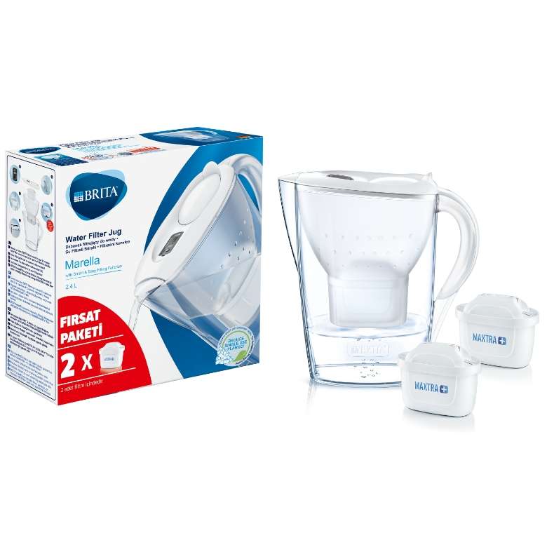 Brita Marella Cool 2 Filtered Water Purifier Jug 2.4 L White