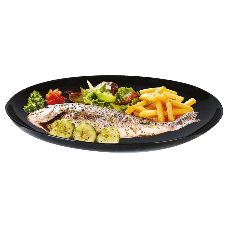 Arcopal Oval Serving Plate Black 33 Cm