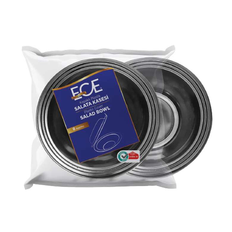 Ece Plastic Deep Bowl With Lid 8'Ll