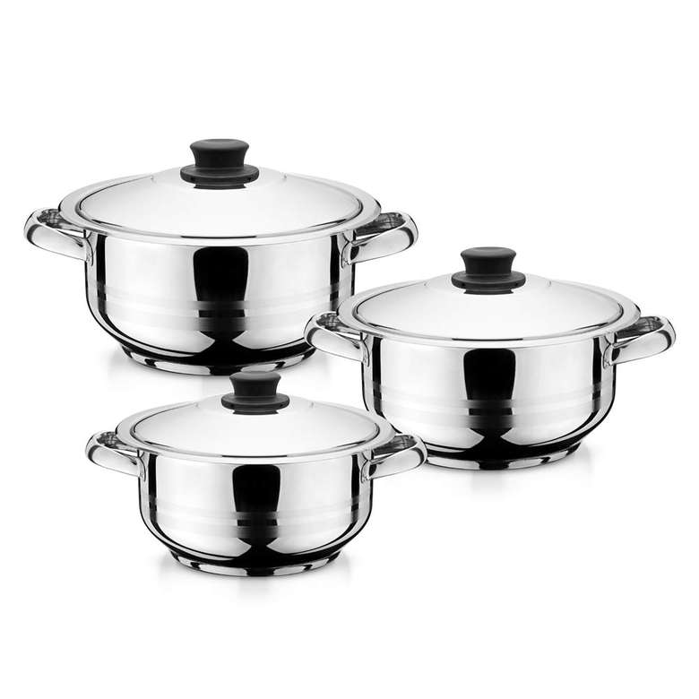 Arian Medium Pot Set 6 Pieces 20-22-24 Cm