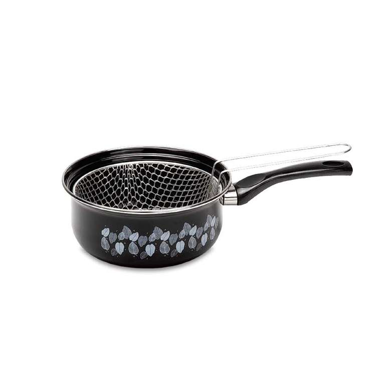 Enamel Frying Pan Light Black