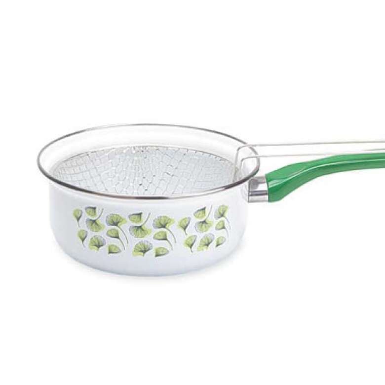 Enamel Frying Pan Pistachio Green