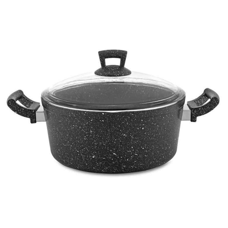 Hascevher Ezme Granite Pot 24 Cm Black