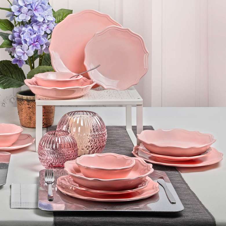 Keramika Romeo Dinnerware 24 Pieces for 6 Persons